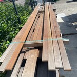 7x Guyana Ipé Planken Geschaafd, 21x70mm, lengte 1/330cm, 6/455cm